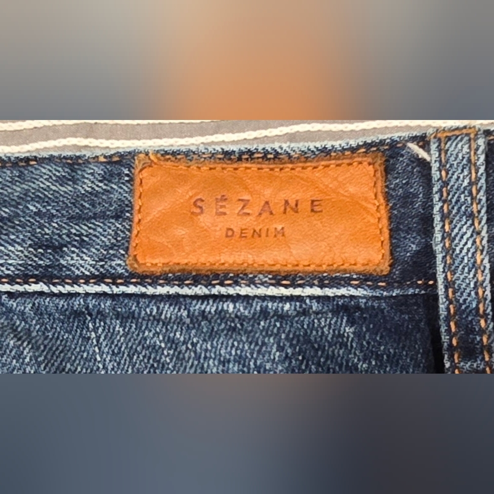 Sezane Cropped Straight Leg Jeans Size 25 - Picture 5 of 9